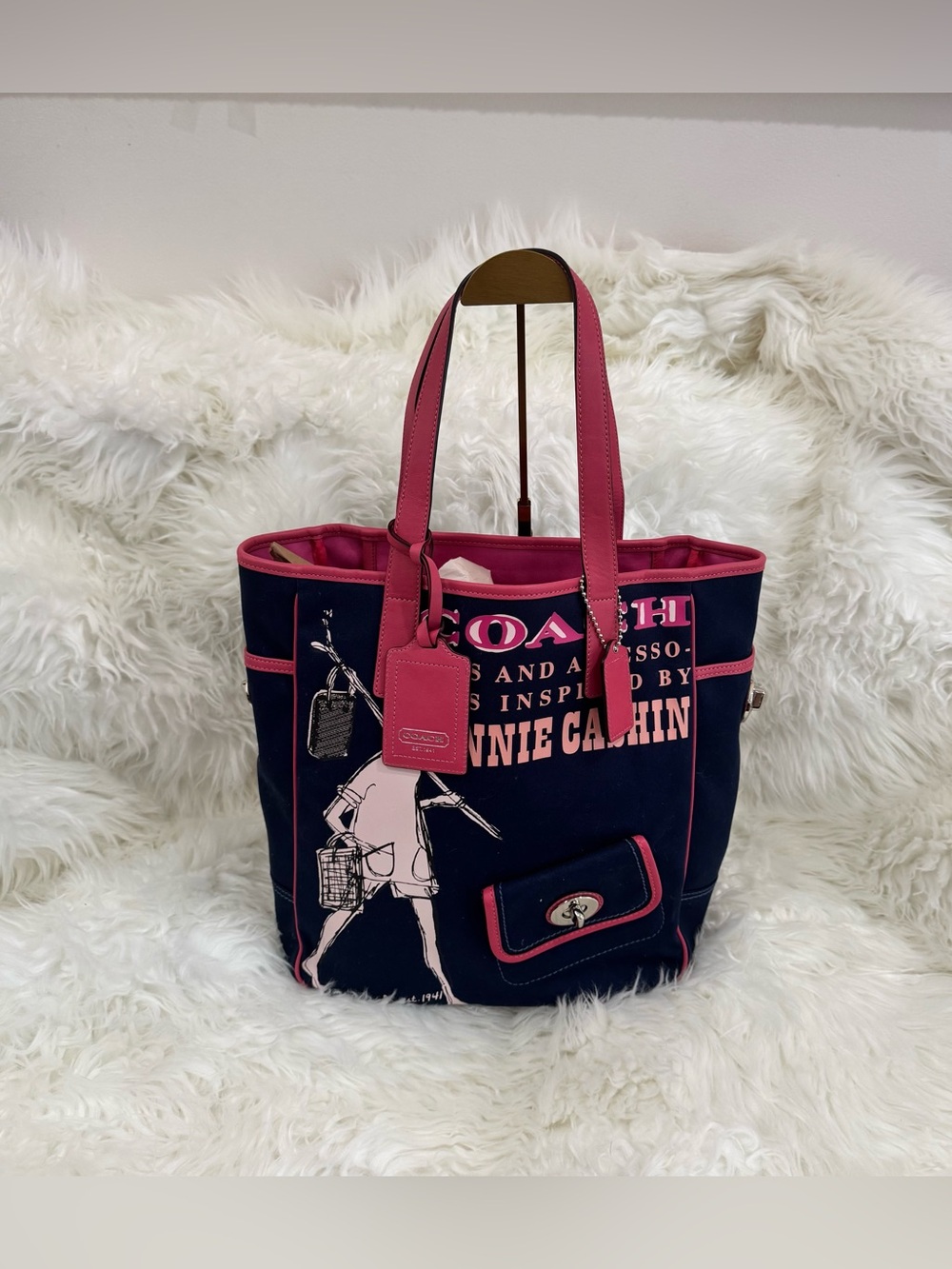 Bonnie Cashin Tote Bag (No. M0873-13530) featuring signature graphics and an ext